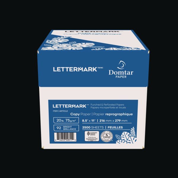 Custom Cut-Sheet Copy Paper, 92 Bright, 2-Hole Top Punched, 20lb Bond Weight, 8.5 x 11, White, 500 Ream, 5 Reams Carton Supply - Image 3