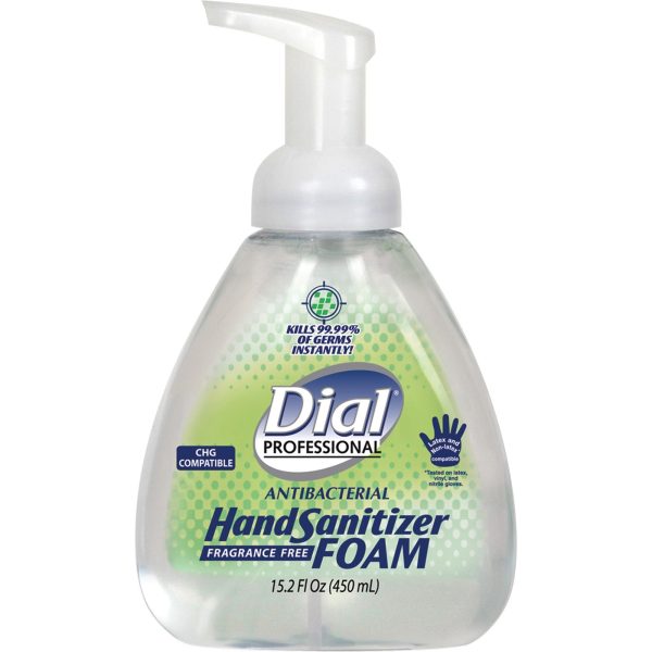 Dial Professional Hand Sanitizer Foam - 15.2 fl oz (449.5 mL) - Pump Bottle Dispenser - Kill Germs - Hand - Moisturizing - Clear - Fragrance-free - 4   Carton Online - Image 2