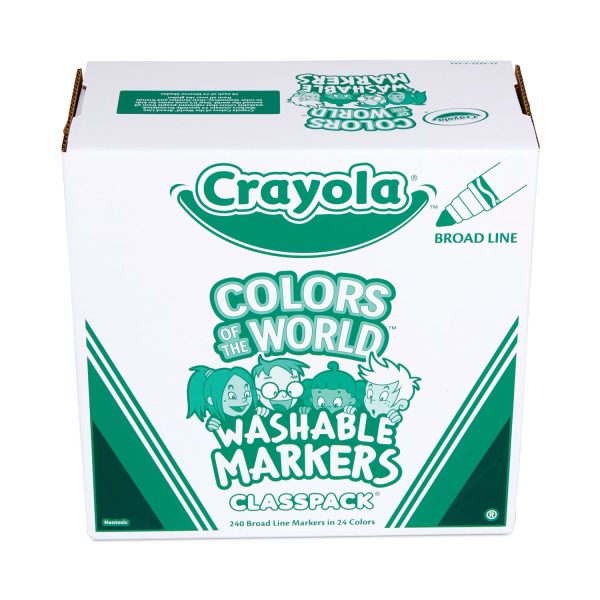Ultra-Clean Washable Marker Classpack, Broad Bullet Tip, 8 Assorted Colors, 192 Pack Discount