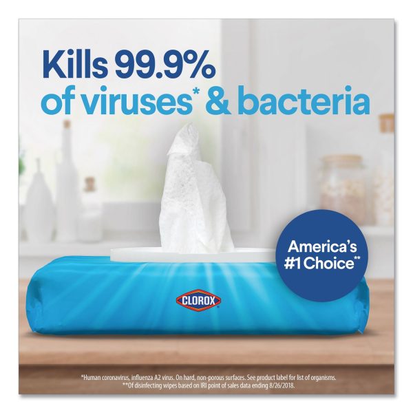 Disinfecting Wipes, Easy Pull Pack, 1-Ply, 8 x 7, Fresh Scent, White, 75 Towels Box, 6 Boxes Carton Hot on Sale - Image 5