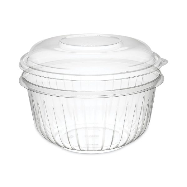 PresentaBowls Bowl Lid Combo-Paks, 48 oz, Clear, Plastic, 126 Carton Fashion